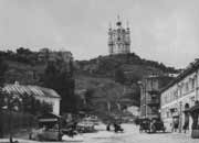 Андріївська церква. Вид з Подолу.  Андріївська церква. Вид з Подолу.