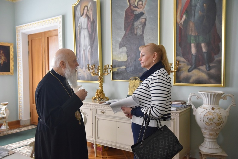 Філарет обговорив питання подальшої співпраці з генеральним директором Національного заповідника “Софія Київська”