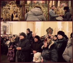 Львів: сім’ї Героїв Небесної сотні молились перед Нерукотворним образом Христа