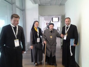 Учасники Асамблея монашества привітали о. Доротея Шимчія з нагоди його 100 ювілею.(ФОТО)