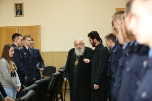 Блаженніший Любомир Гузар зустрівся ﻿зі студентами Фіскального університету