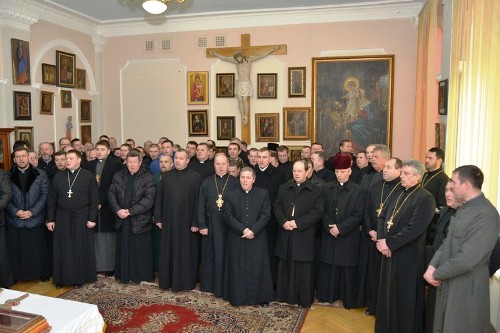 Коломия: священики з усіх деканатів, вітали правлячого архієрея з закінченням циклу різдв’яних свят