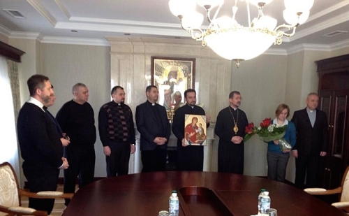 Патріарха Святослава із п’ятою річницею інтронізації привітали працівники Патріаршої курії Патріарха Святослава із п’ятою річницею інтронізації привітали працівники Патріаршої курії