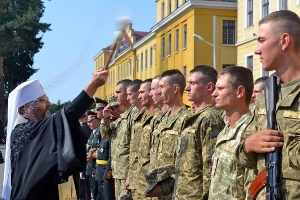 Львів: Патріарх Святослав узяв участь у прийнятті присяги курсантів 