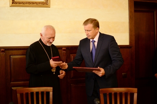 Митрополита УГКЦ Володимира Війтишина нагороджено ювілейною медаллю Митрополита УГКЦ Володимира Війтишина нагороджено ювілейною медаллю