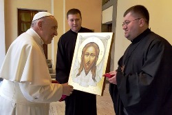 Греко-католицькі священики подякували Папі Франциску за дар чудотворної ікони Лику Христового (ФОТО)