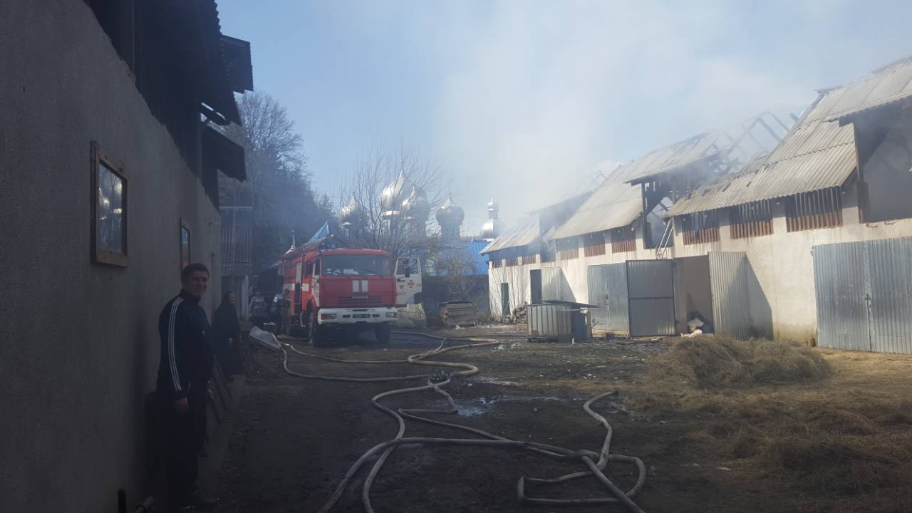 На Закарпатті горів монастир УПЦ МП
