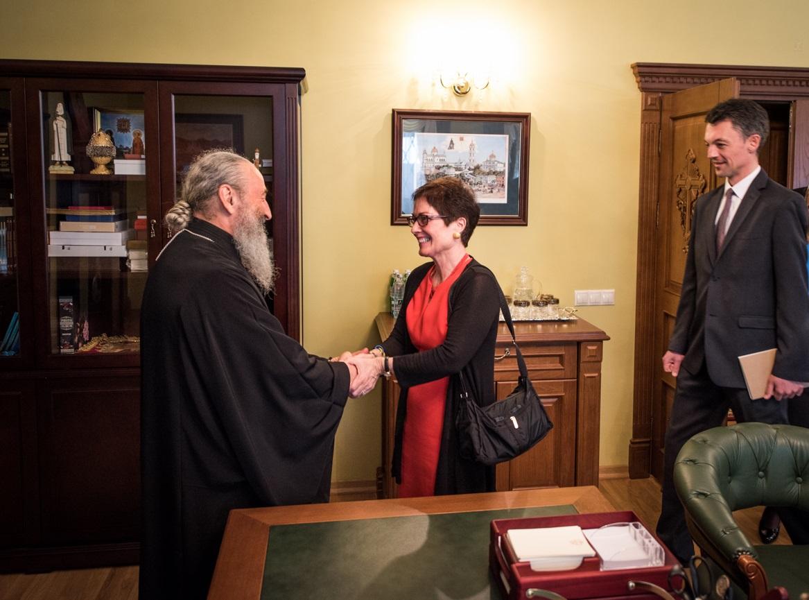 Митрополит УПЦ МП Онуфрій зустрівся з Послом США в Україні 