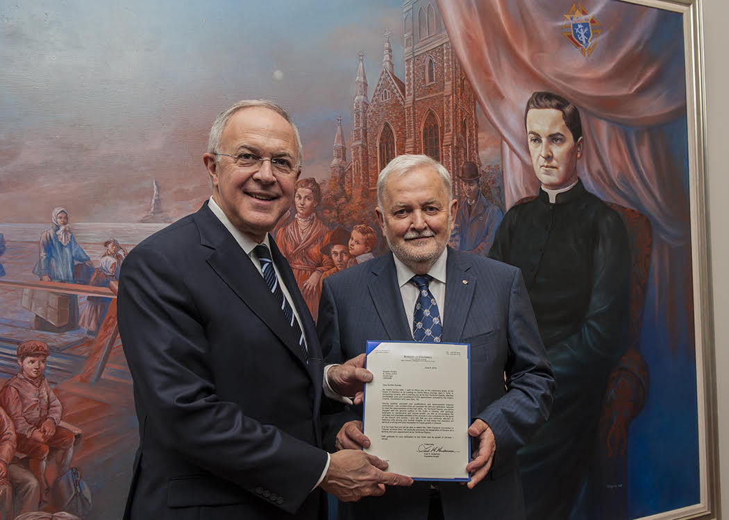 Лицарі Колумба в Україні удостоєні нагороди «Найвищі досягнення» (Pinnacle Award) – найпочеснішої нагороди серед 75 юрисдикцій у всьому світі