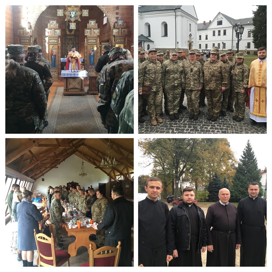 Паломників- військовослужбовців приймав Крехівський монастир