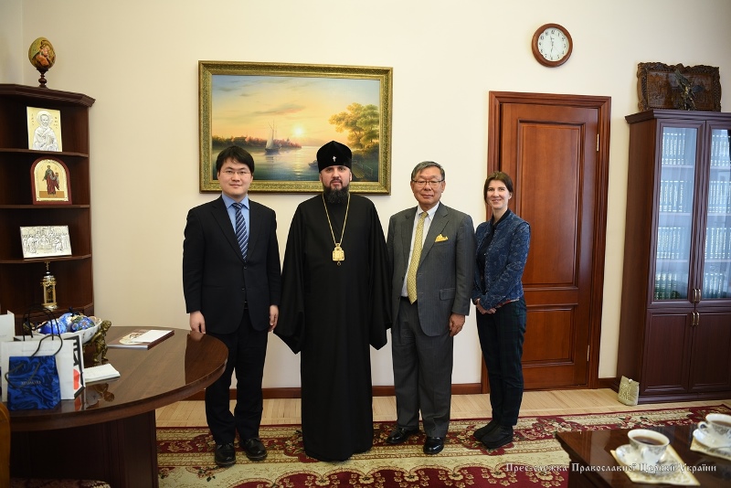 Митрополит Епіфаній зустрівся з Надзвичайним і Повноважним Послом Японії в Україні