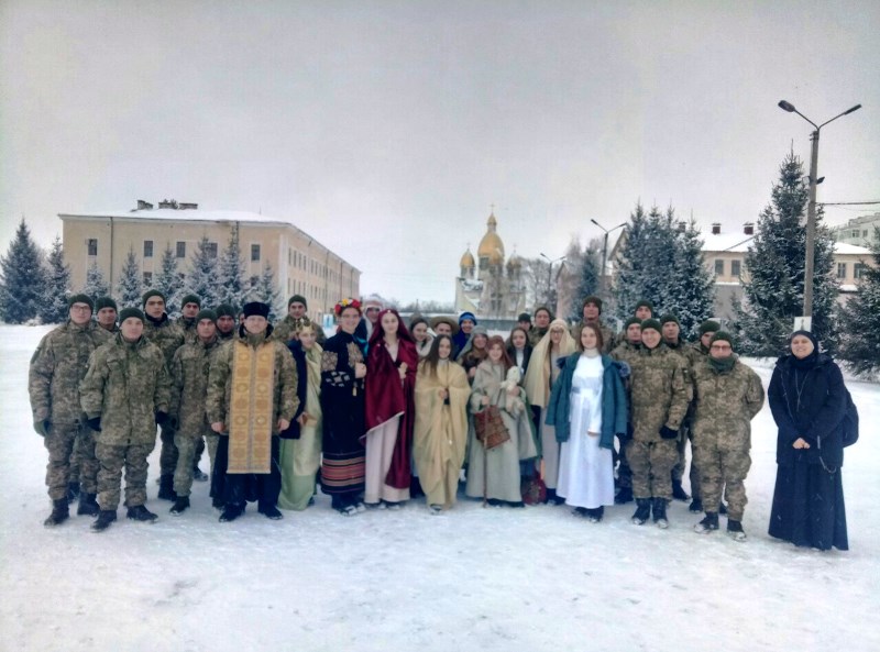У Стрию військові в молитві з капеланом святкували Різдво