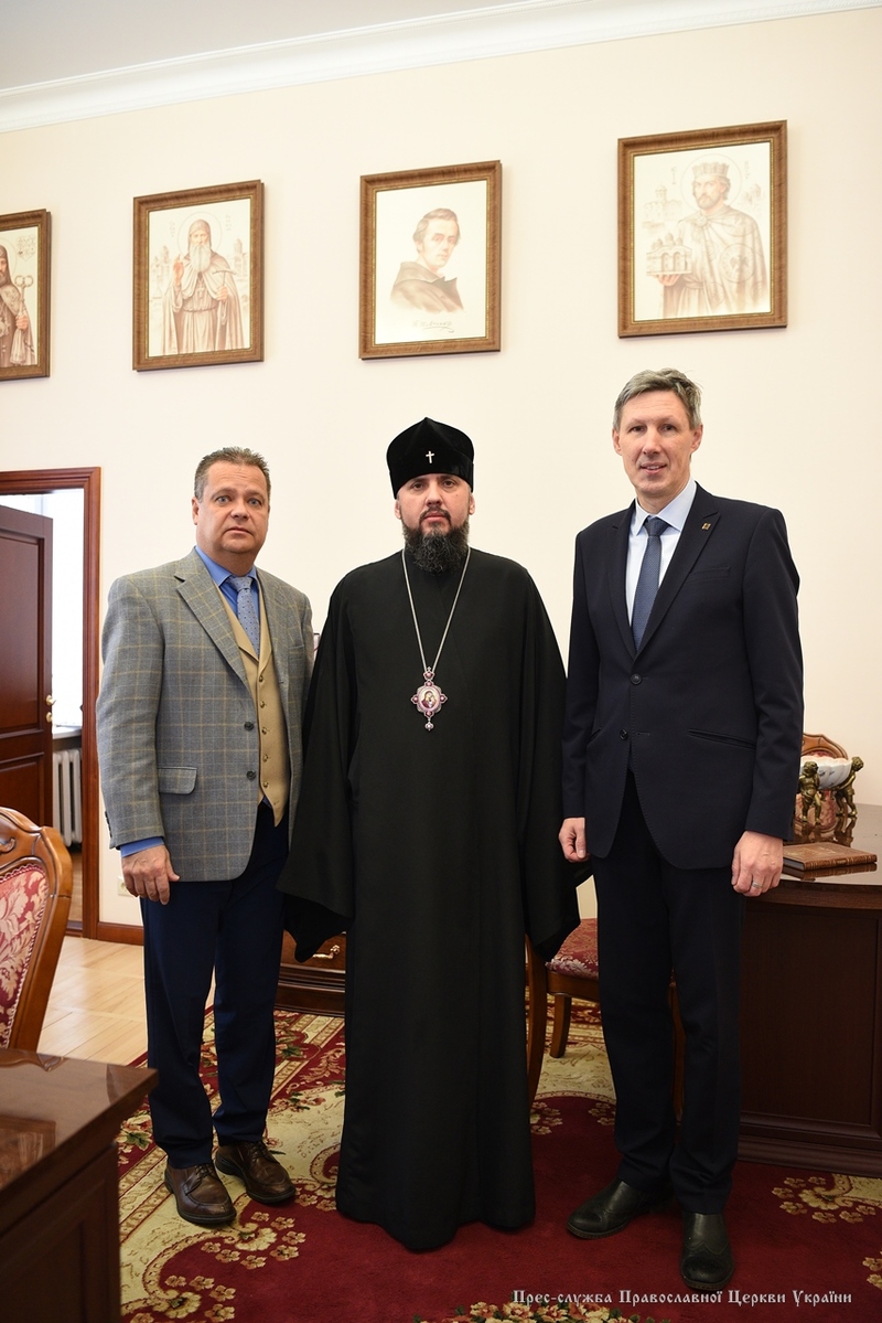 Блаженніший Епіфаній зустрівся із представниками Світового Конгресу Українців