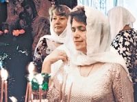 Людмиоа Янукович в церкві
