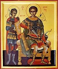 Святі Дмитрій та Нестор Солунські Святі Дмитрій та Нестор Солунські